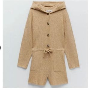 New ZARA Cozy Long Sleeve Romper